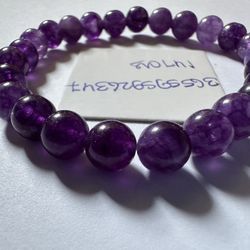 Genuine Amethyst Bracelet, Handmade In India
