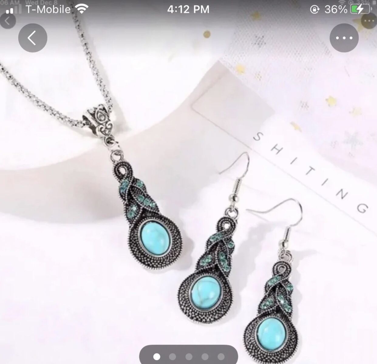 Tibetan Turquoise Jewelry Set