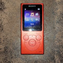 Sony Walkman MP3 Player. Wired Aux Headphone Connection.  Includes Charger And Earbuds. 