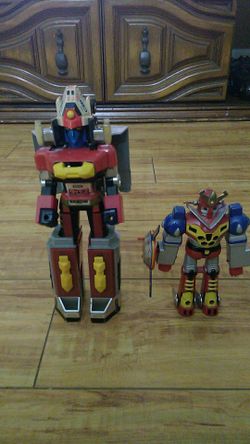 Vintage Japanese diecast Mekanda Robo and Tosho Daimos