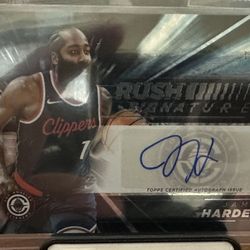 2025 Topps Basketball James Harden Rush Signatures Black Friday Auto /50 