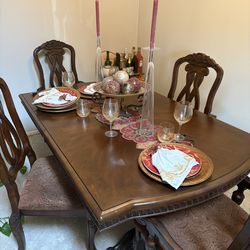 Solid wood dining set
