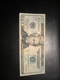 $20 Dolar Con Numero Repetido