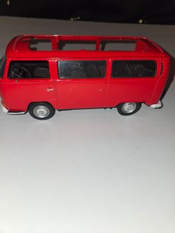 Red Volkswagen Bus Diecast Model Car