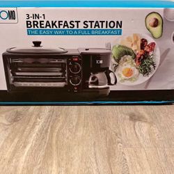 TOMO 3 in 1 Breakfast Station With Coffee Makeup