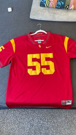 Men's Nike #55 Cardinal USC Trojans Home Game Jersey