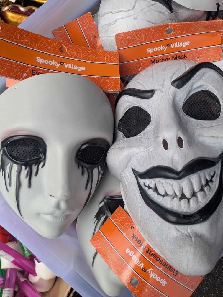 Fits Youth And Adult ,  Plastic Mask. $1.00 Each 