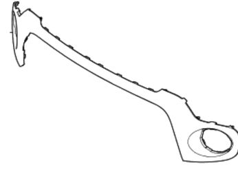 Kia 86513B2510 Cover-Front Bumper,Center