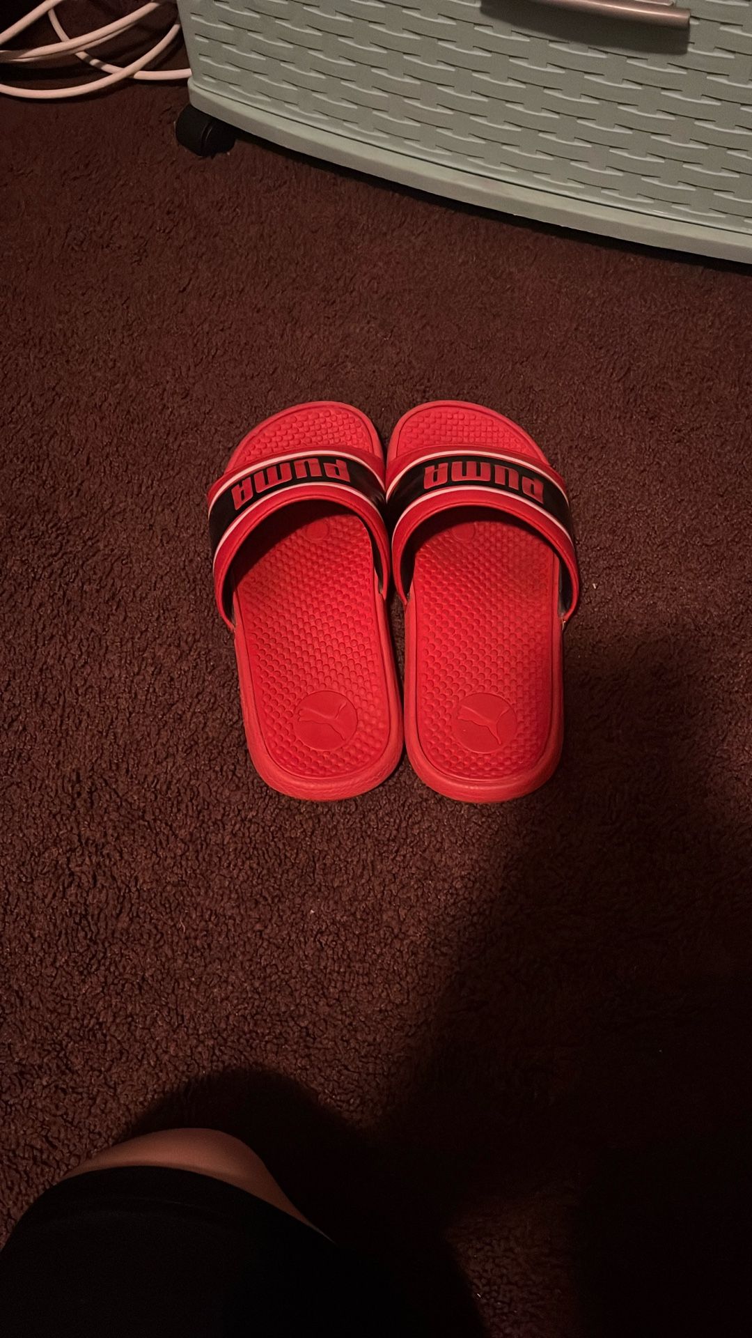 Red Puma Sandals For Kids