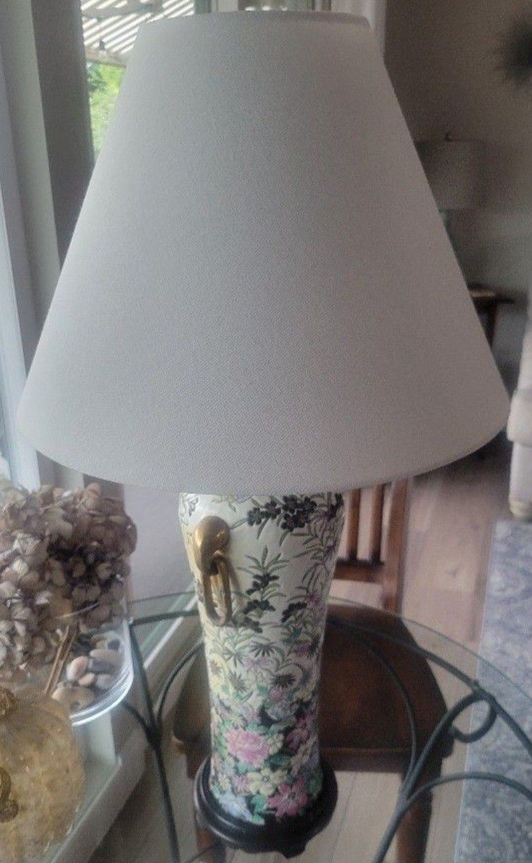 Lamp Vintage Chinese Porcelain 