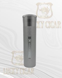 Cylinder Travel Humidor – Portable Cigar Case with Hygrometer