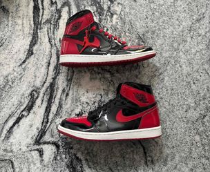 Jordan 1 high Patent Bred size 10.5