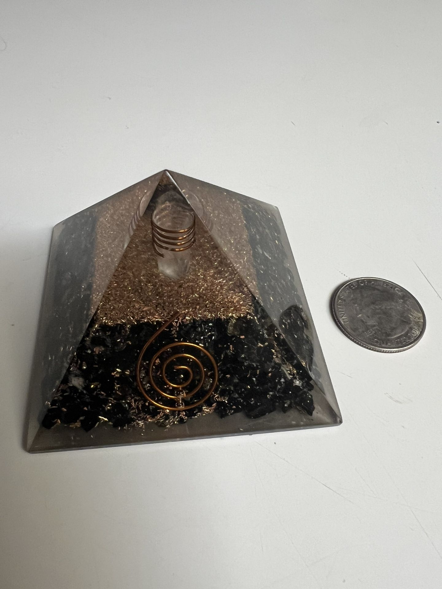Black Tourmaline Orgone Pyramid