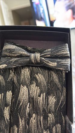 Vintage Tuxedo Bow Tie and Cummerbund Set