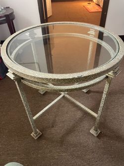 Beautiful large glass table  with very strong legs