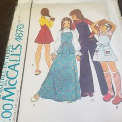 McCalls Pattern girls size 7