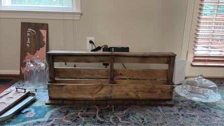 Rustic Reclaimed Wood Storage Shelf