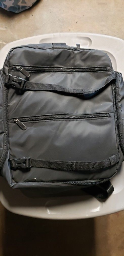 Black Expandable Backpack