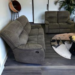 Wanek Furniture Recliner Couch And Loveseat **ALL NYC DELIVERY**