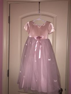 Pink Easter dress for girl