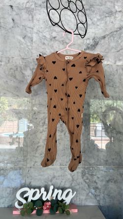 Girl onesie rabbit bear organic