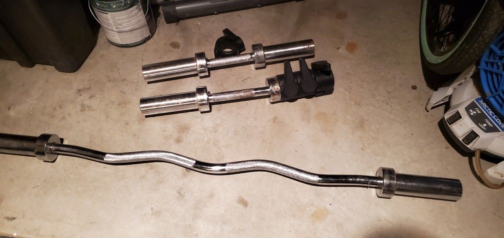 2" EZ Bar And Dumbbell Handles