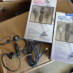 (3) Bluetooth Ear Piece Buds Headphones Rechargeable 