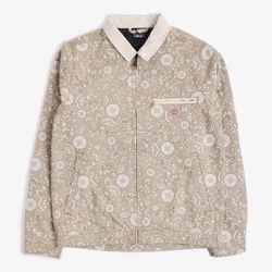 Dickies Ellis Canvas Work Jacket Tan Floral Men’s Sz XL Corduroy Collar..New 