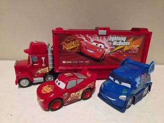 Disney Pixar Cars Mack Truck Track Talkers with Cars