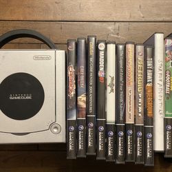 Nintendo GameCube With 3 Controllers And 12 Games