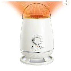 New Electric Small Space Heater Portable Heater Fans with Adjustable Thermostat and Overheat Protection ETL Listed Small Ceramic Heaters for Ho
