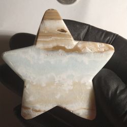 Caribbean Calcite Polished Stone Star