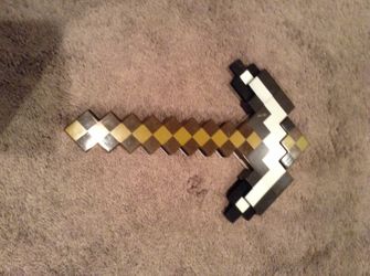 Minecraft sword and pick-axe