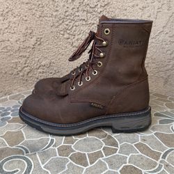 WORK BOOTS ARIAT SOFT TOE WATERPROOF SIZE 7.5 MENS 