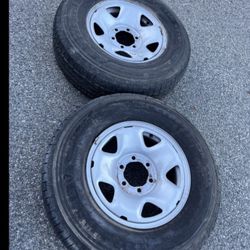 2 Only X 245/75r16 6x5.5 6x139.7 Toyota Tacoma Sequoia Tundra Chevrolet Tahoe Yukon Tundra 4Runner Wheels Rims Good 90% Treads  Firestone Tires!!!!!!!