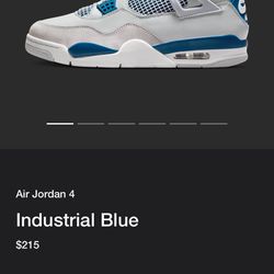 Jordan 4 Industrial Blue size 10 
