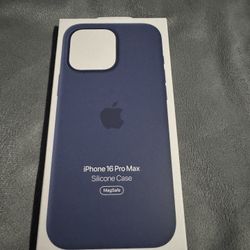 iPhone 16 Pro Max Silicone Case Blue