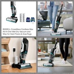 BISSELL CrossWave Cordless Max All-in-One Wet-Dry Vacuum and Mop for Hard Floors & Area Rugs