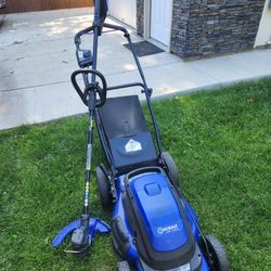 Kobalt Battery Lawn Mower And Weed EATER