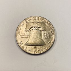 1961 D Franklin Half Silver Dollar 