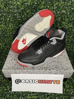 Size 10.5 Men - Air Jordan 4 Retro Bred Reimagined