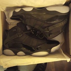 Black Jordan 6 Rings Size11