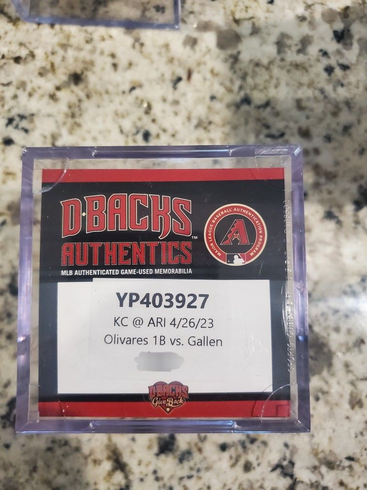 Kansas City Royals at Dbacks 4/26/2023 MLB Authenticated