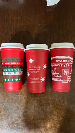 Starbucks reusable Red Cup Day cups