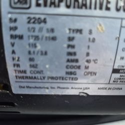 Evaporative Cooler Motor