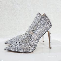 Spike Stiletto Pump- Clear 