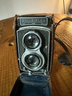 Vintage Rolleiflex Camera Original Case Franke & Heidecke Braunschweig