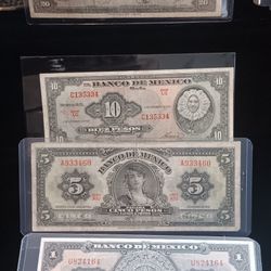 Mexican Collectible Bills 