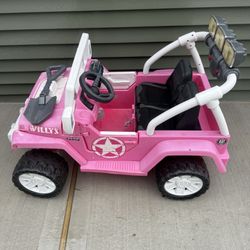 Kids Barbie Jeep