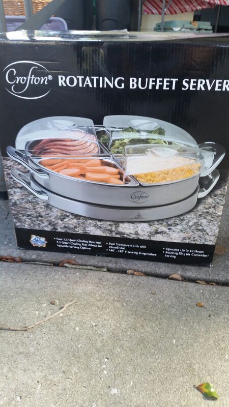 New Crofton rotating buffet server